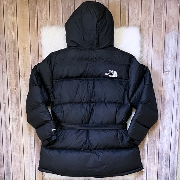 The North Face Women’s Black Nuptse Belted Mid Jacket - Picture 7 of 9
